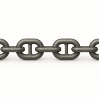 Цепь круглозвенная с распорками А2-2,5-16х64
