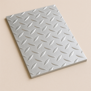 Алюминиевый рифленый лист даймонд 1,2х1000х2000 мм АМг3 в наличии в Рязани