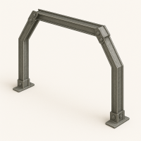Трапециевидная податливая крепь 2 стойки КМП-Т2 СВП-17